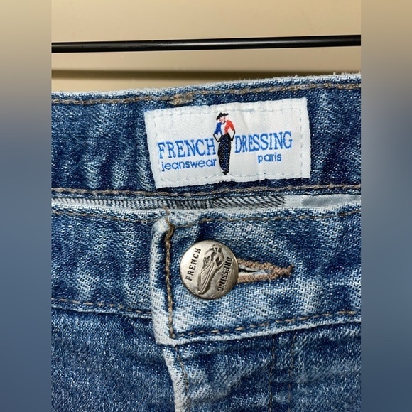 Vintage 90’s French Dressing Jeanswear Paris LightWash HighRise MomJeans Size 14 - Picture 3 of 6